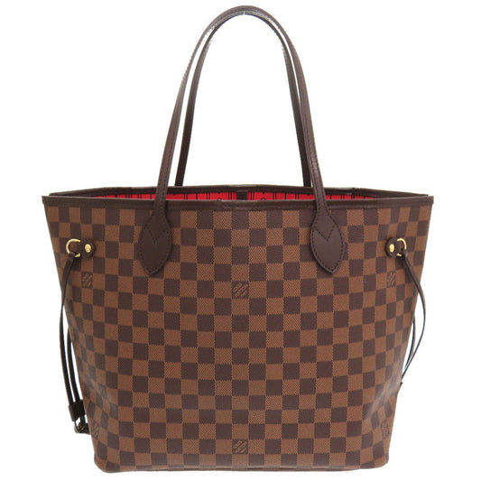 Louis Vuitton Tote Bag N51105 Damier Canvas Brown Damier Neverfull Mm Women Used Authentic