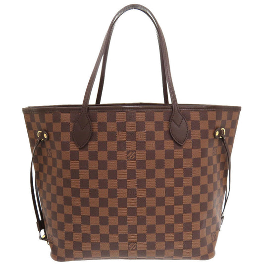 Louis Vuitton Tote Bag N51105 Damier Canvas Brown Damier Neverfull Mm Women Used Authentic