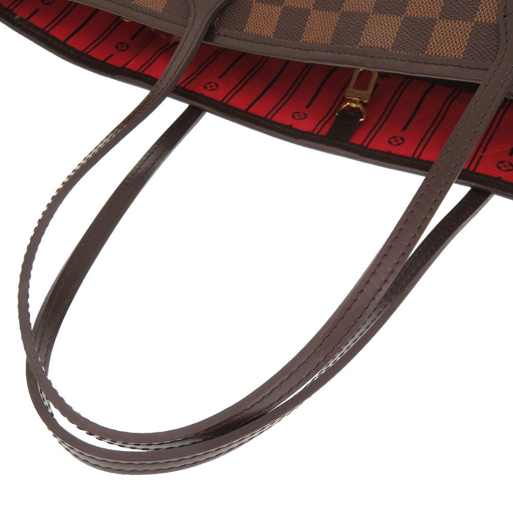 Louis Vuitton Tote Bag N51105 Damier Canvas Brown Damier Neverfull Mm Women Used Authentic