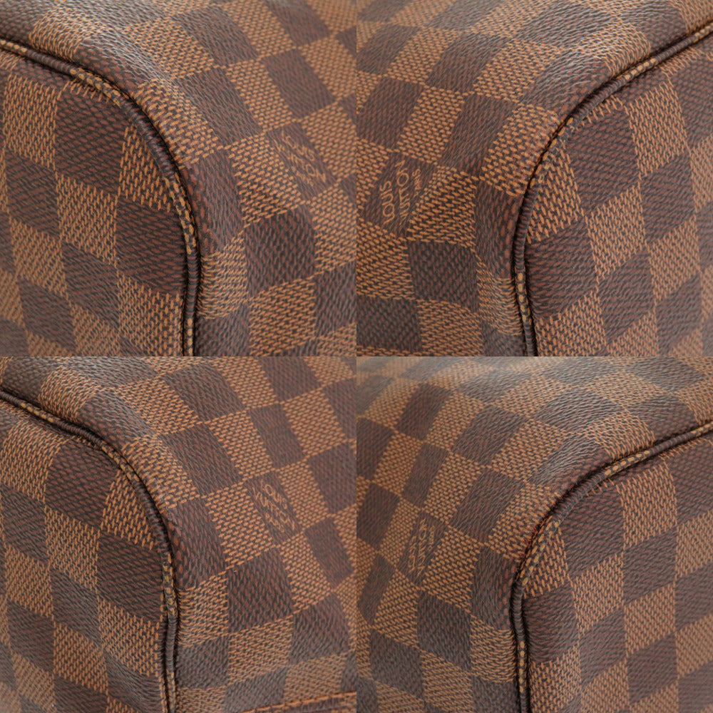 Louis Vuitton Tote Bag N51105 Damier Canvas Brown Damier Neverfull Mm Women Used Authentic