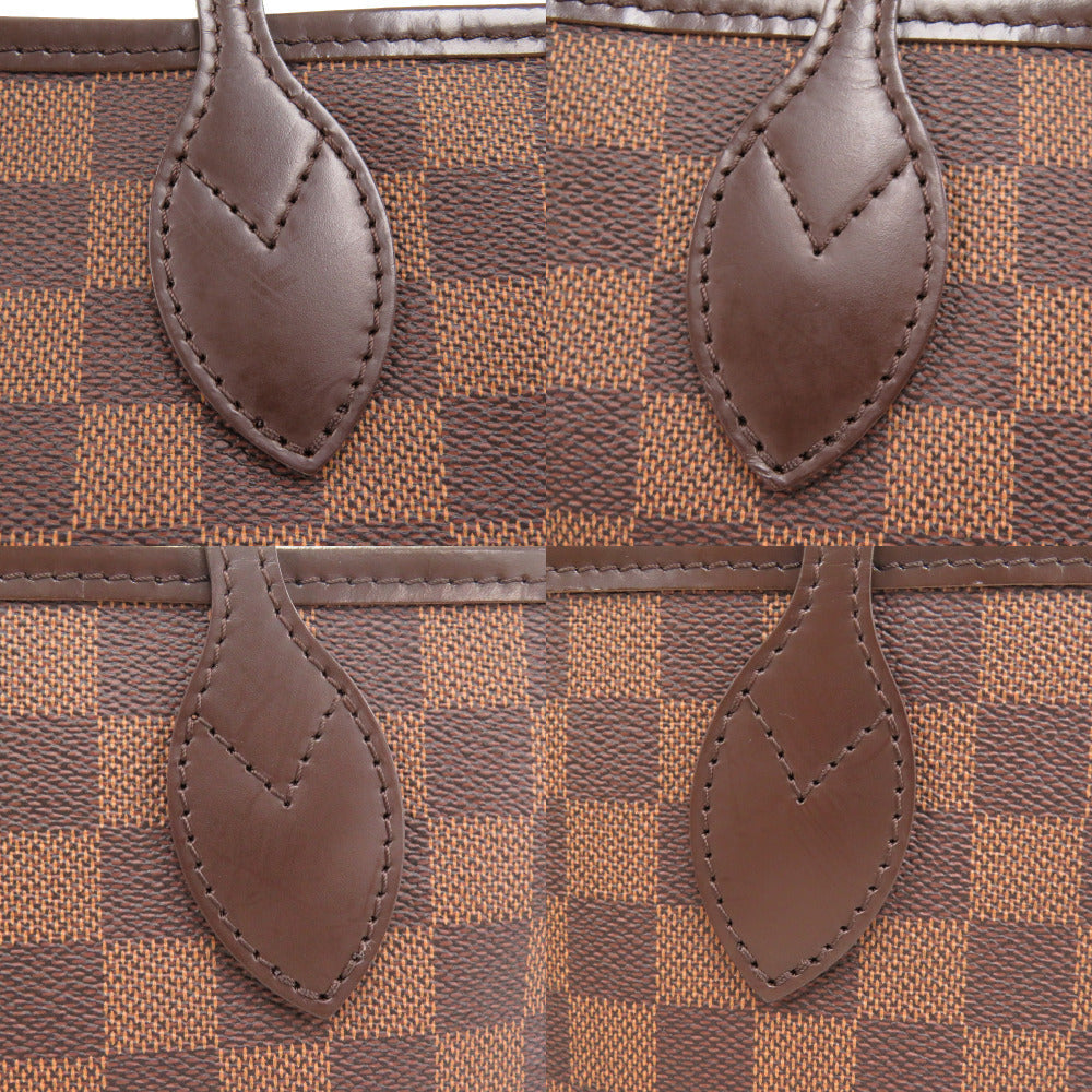 Louis Vuitton Tote Bag N51105 Damier Canvas Brown Damier Neverfull Mm Women Used Authentic