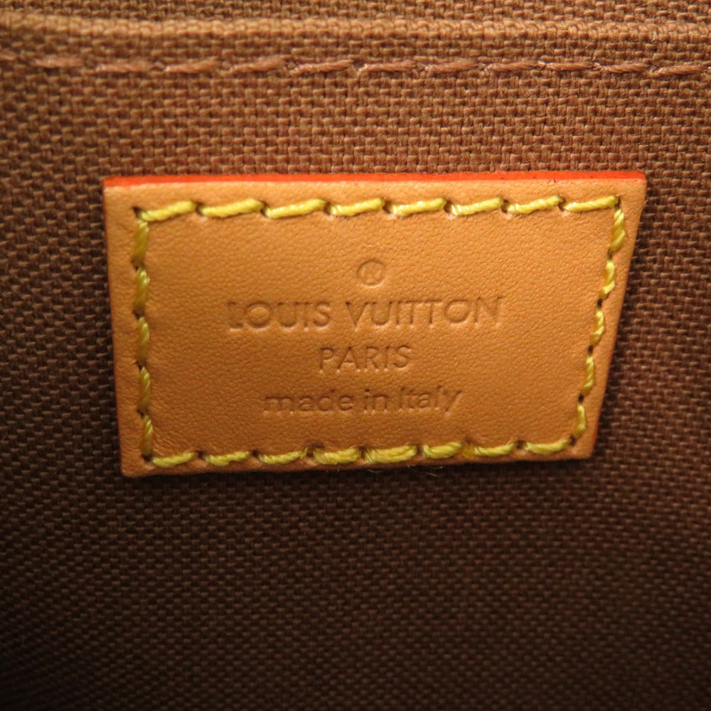 Louis Vuitton Handbag M69442 Monogram Canvas Brown Monogram Petit Sac Plat Women Secondhand Authentic