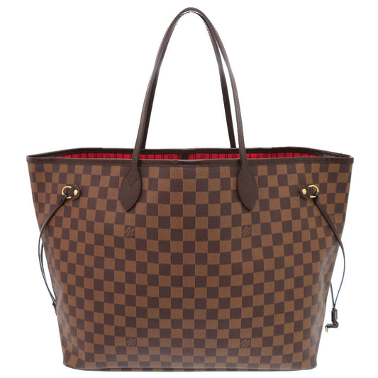 Louis Vuitton Tote Bag N51106 Damier Canvas Brown Damier Ebene Neverfull Gm Women Used Authentic