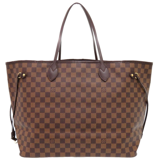 Louis Vuitton Tote Bag N51106 Damier Canvas Brown Damier Ebene Neverfull Gm Women Used Authentic