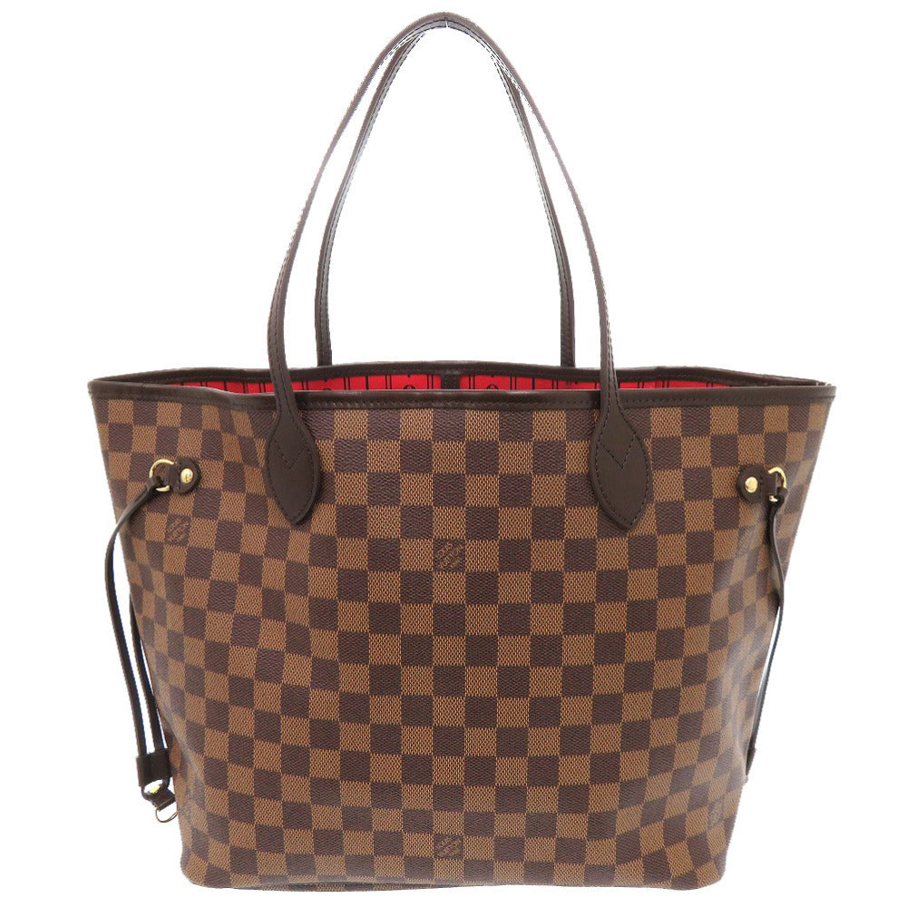 Louis Vuitton Tote Bag N51105 Damier Canvas Brown Damier Neverfull Mm Women Used Authentic