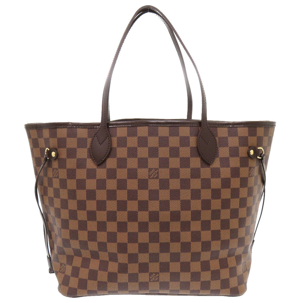 Louis Vuitton Tote Bag N51105 Damier Canvas Brown Damier Neverfull Mm Women Used Authentic