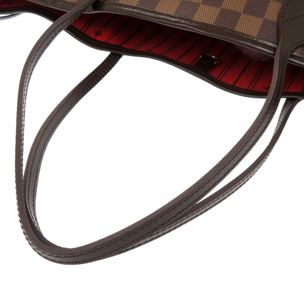 Louis Vuitton Tote Bag N51105 Damier Canvas Brown Damier Neverfull Mm Women Used Authentic