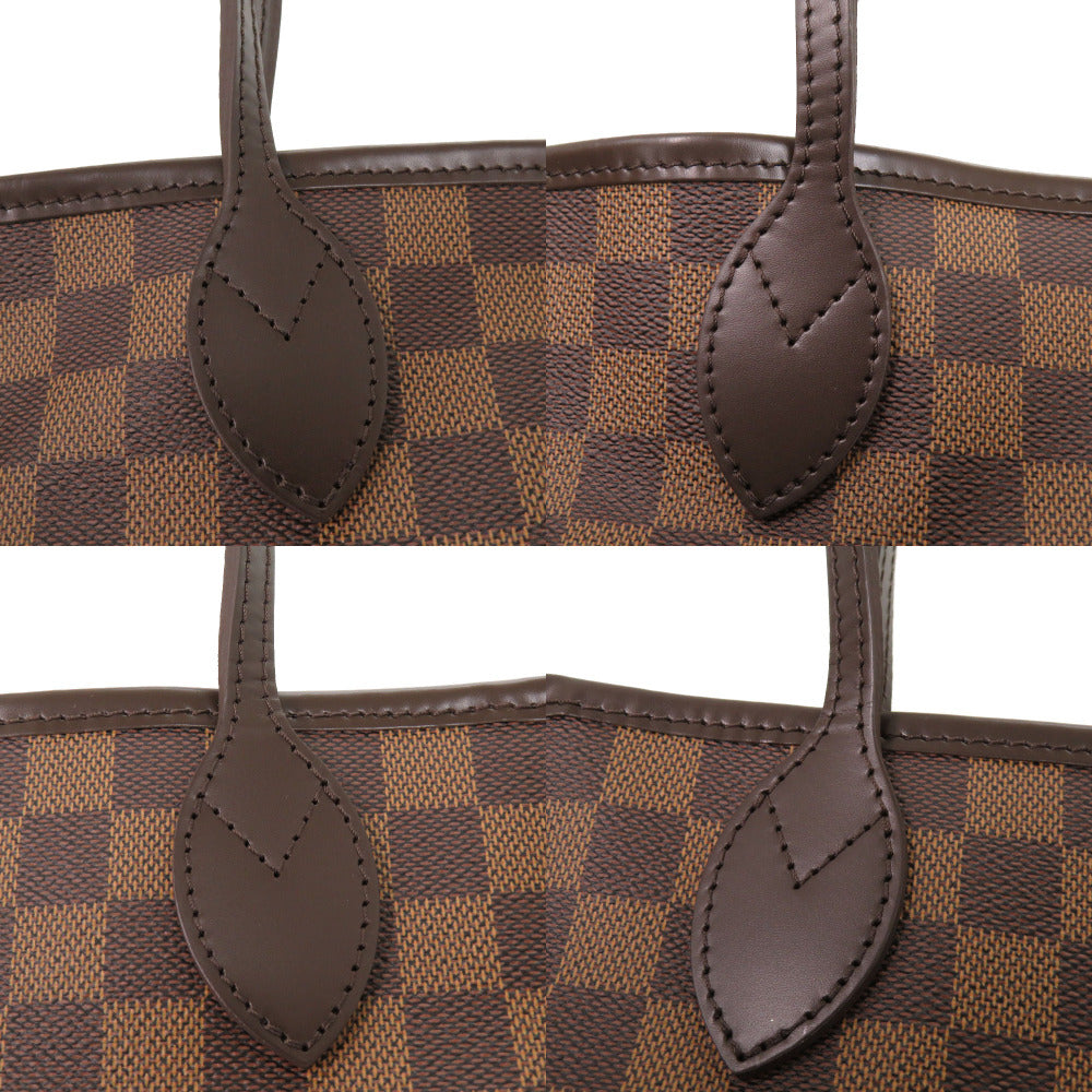 Louis Vuitton Tote Bag N51105 Damier Canvas Brown Damier Neverfull Mm Women Used Authentic