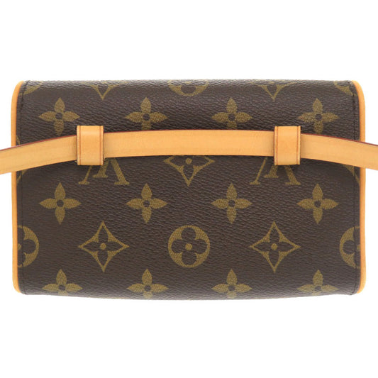 Louis Vuitton Waist Bag M51855 Monogram Canvas Brown Monogram Pochette Florentine Women Used Authentic