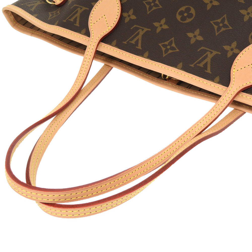 Louis Vuitton Tote Bag M40995 Monogram Canvas Brown Monogram New Neverfull Mm Women Used Authentic