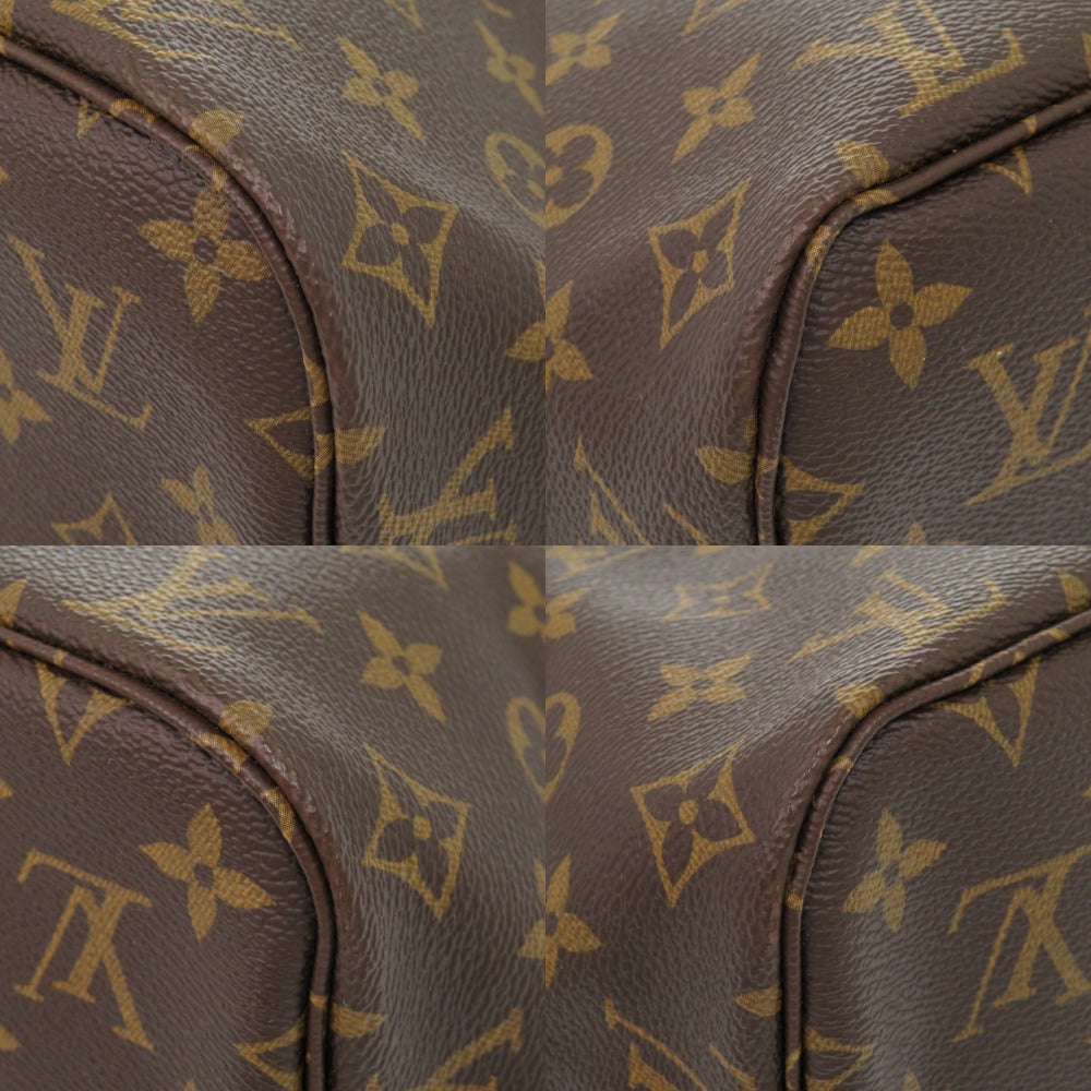 Louis Vuitton Tote Bag M40995 Monogram Canvas Brown Monogram New Neverfull Mm Women Used Authentic