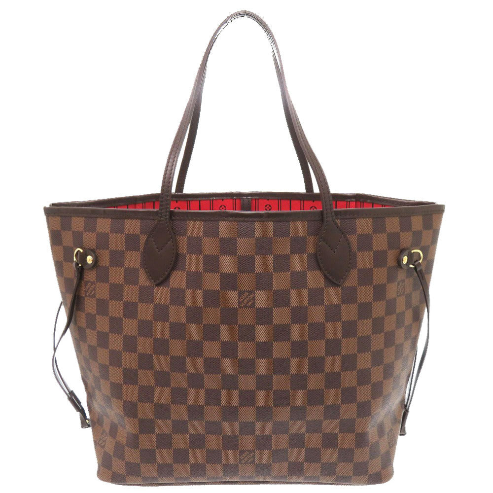 Louis Vuitton Tote Bag N51105 Damier Canvas Brown Damier Neverfull Mm Women Used Authentic