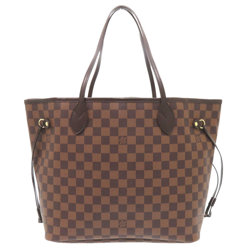 Louis Vuitton Tote Bag N51105 Damier Canvas Brown Damier Neverfull Mm Women Used Authentic