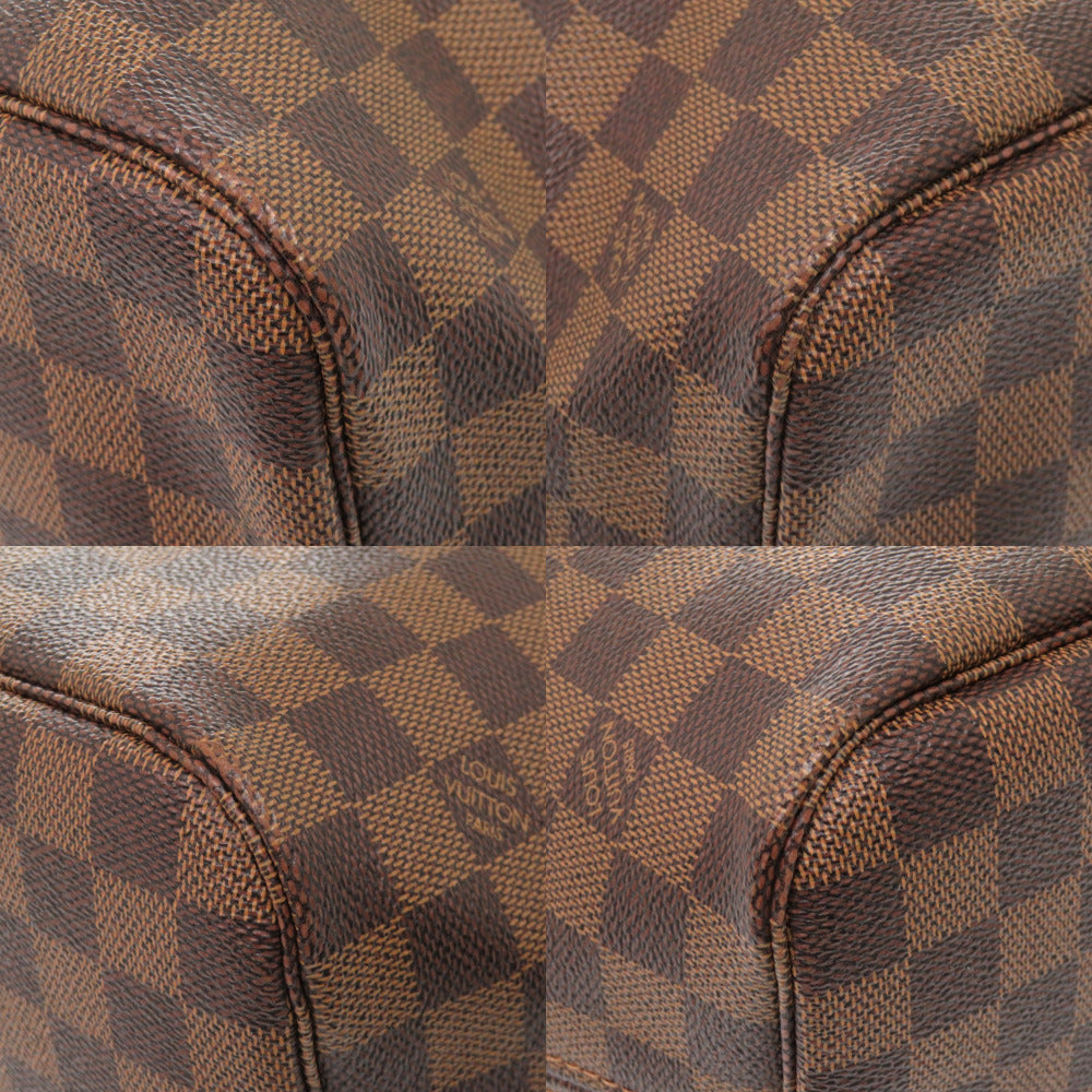 Louis Vuitton Tote Bag N51105 Damier Canvas Brown Damier Neverfull Mm Women Used Authentic