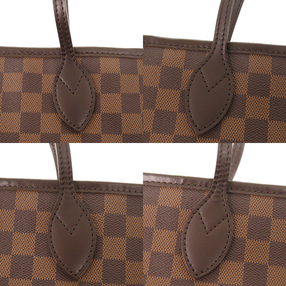 Louis Vuitton Tote Bag N51105 Damier Canvas Brown Damier Neverfull Mm Women Used Authentic