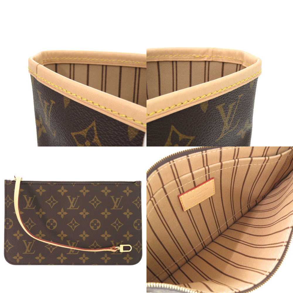 Louis Vuitton Tote Bag M40995 Monogram Canvas Brown Monogram New Neverfull Mm