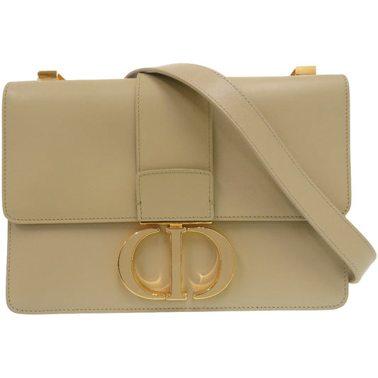 Dior Shoulder Bag M9203 Umos M925 Leather Beige 30 Montagne Shoulder Bag Women Used Authentic