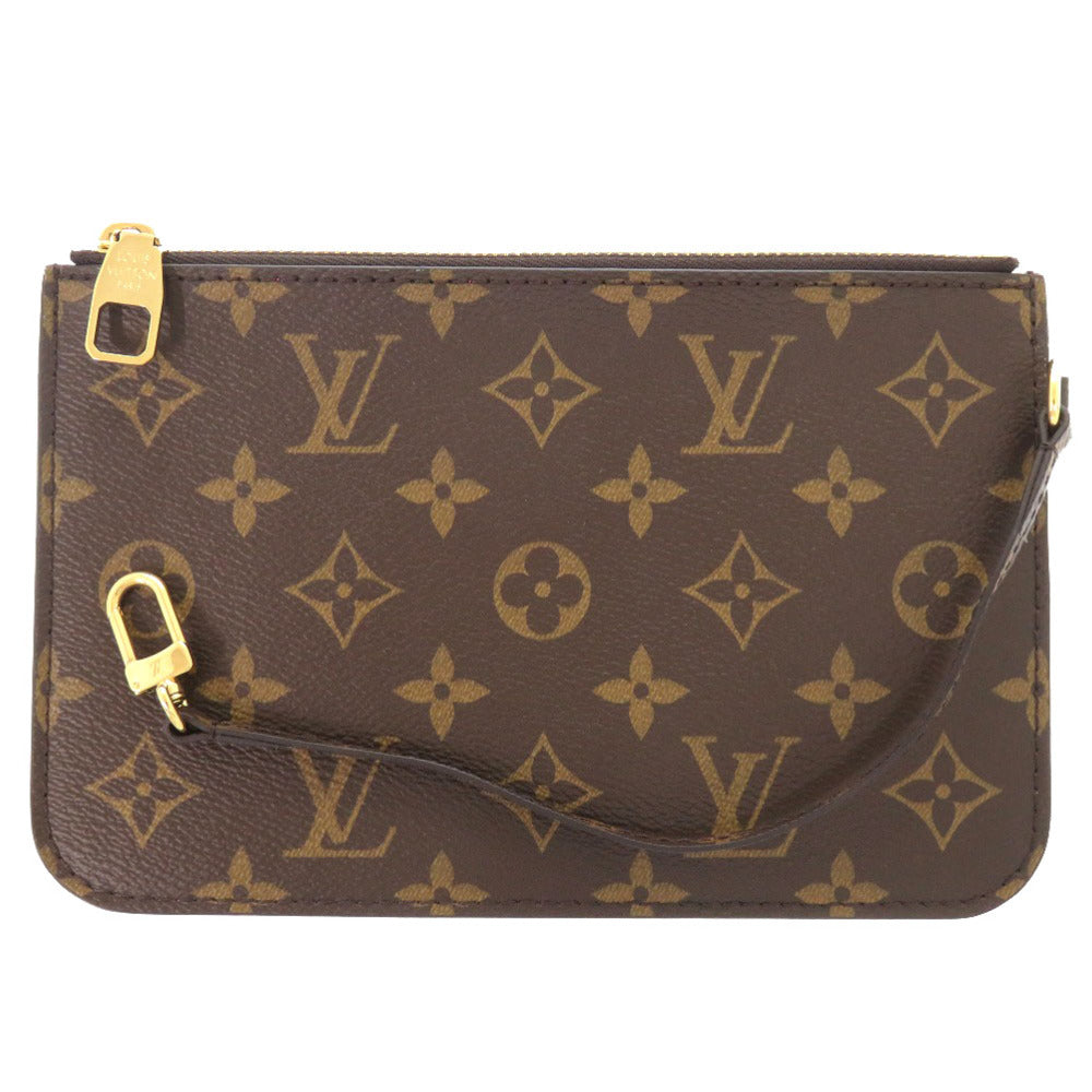 Louis Vuitton Pouch Monogram Canvas Brown Lv Monogram Neonoe Pouch Women Used Authentic