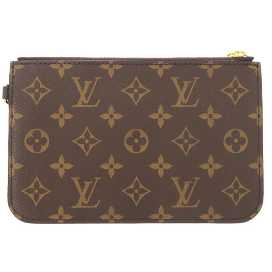 Louis Vuitton Pouch Monogram Canvas Brown Lv Monogram Neonoe Pouch Women Used Authentic