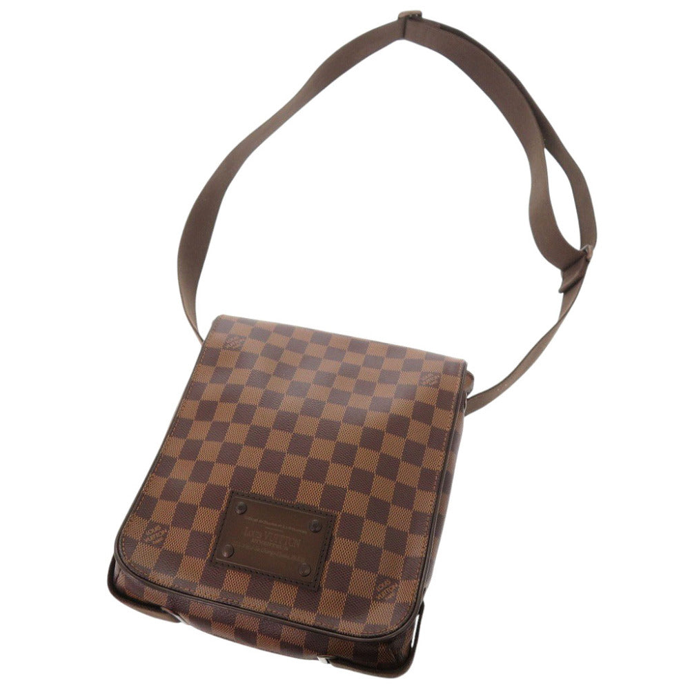 Louis Vuitton Shoulder Bag N51210 Damier Canvas Ebene Damier Brooklyn Pm Mens(unisex) Used Authentic