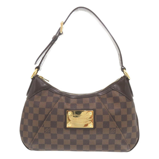 Louis Vuitton Shoulder Bag N48180 Damier Canvas Ebene Damier Thames Pm Women Used Authentic