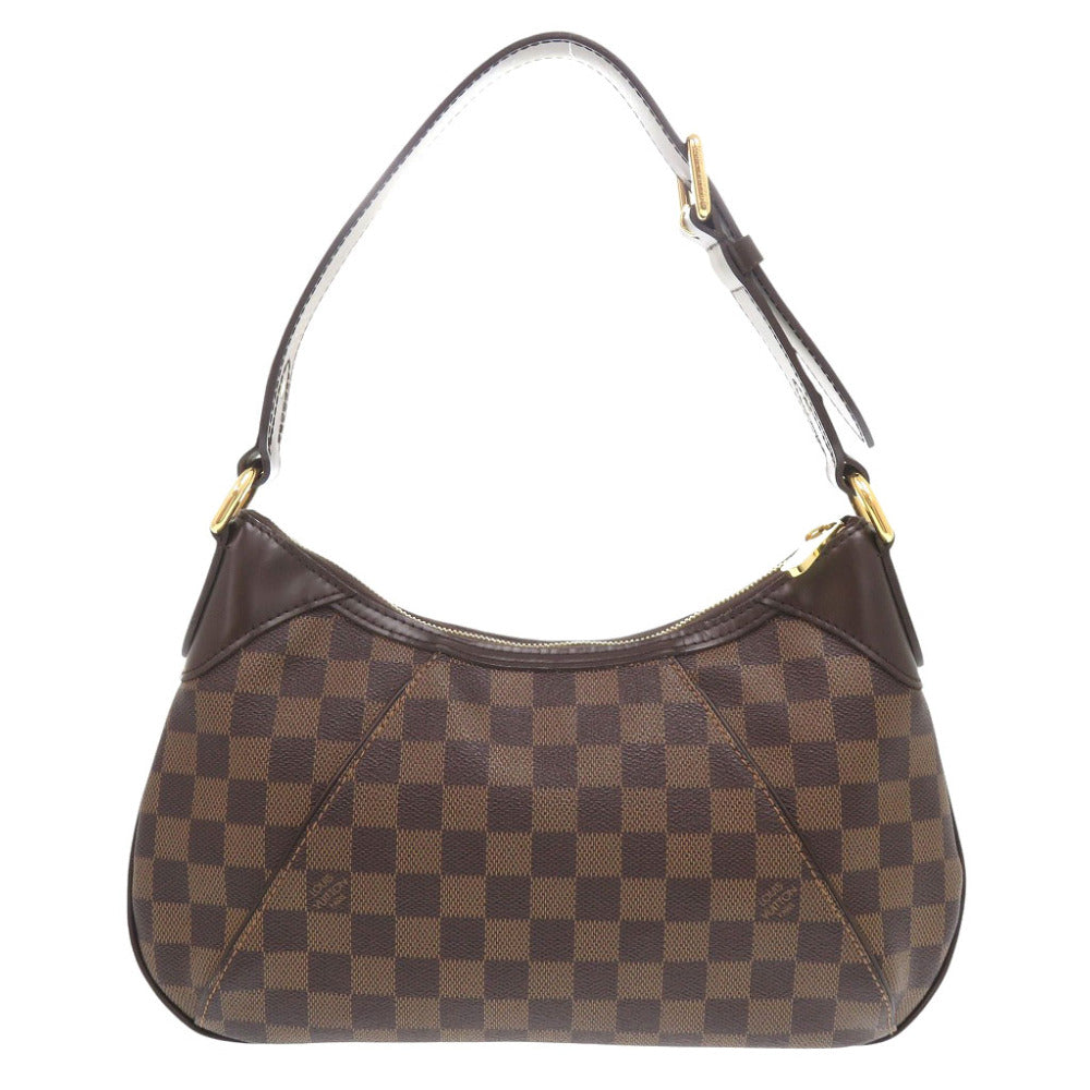 Louis Vuitton Shoulder Bag N48180 Damier Canvas Ebene Damier Thames Pm Women Used Authentic