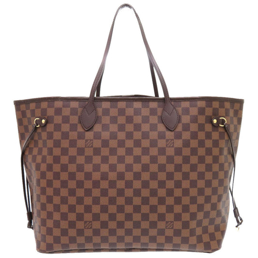 Louis Vuitton Tote Bag N41357 Damier Canvas Brown Damier New Neverfull Gm Women Used Authentic