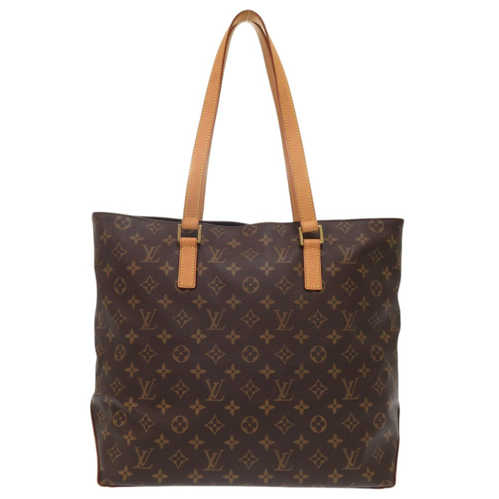 Louis Vuitton Tote Bag M51151 Monogram Canvas Brown Monogram Cabas Mezzo Women Used Authentic