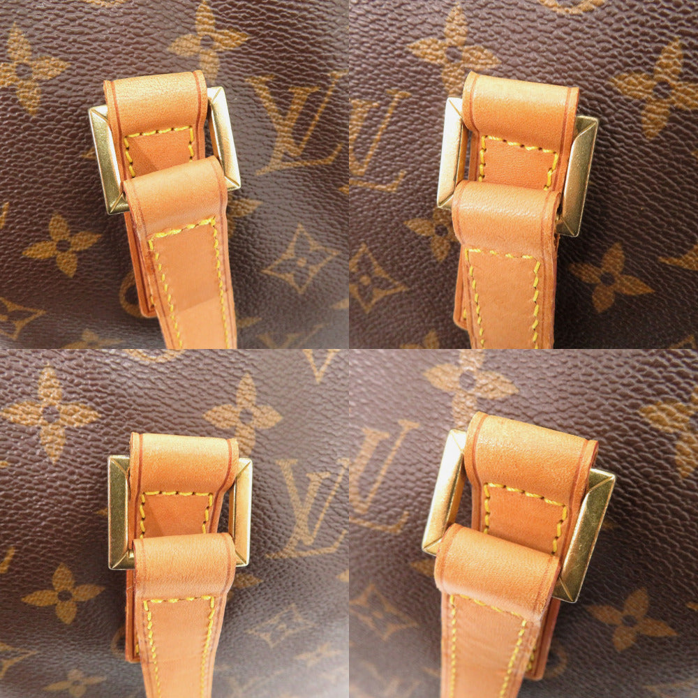 Louis Vuitton Tote Bag M51151 Monogram Canvas Brown Monogram Cabas Mezzo Women Used Authentic