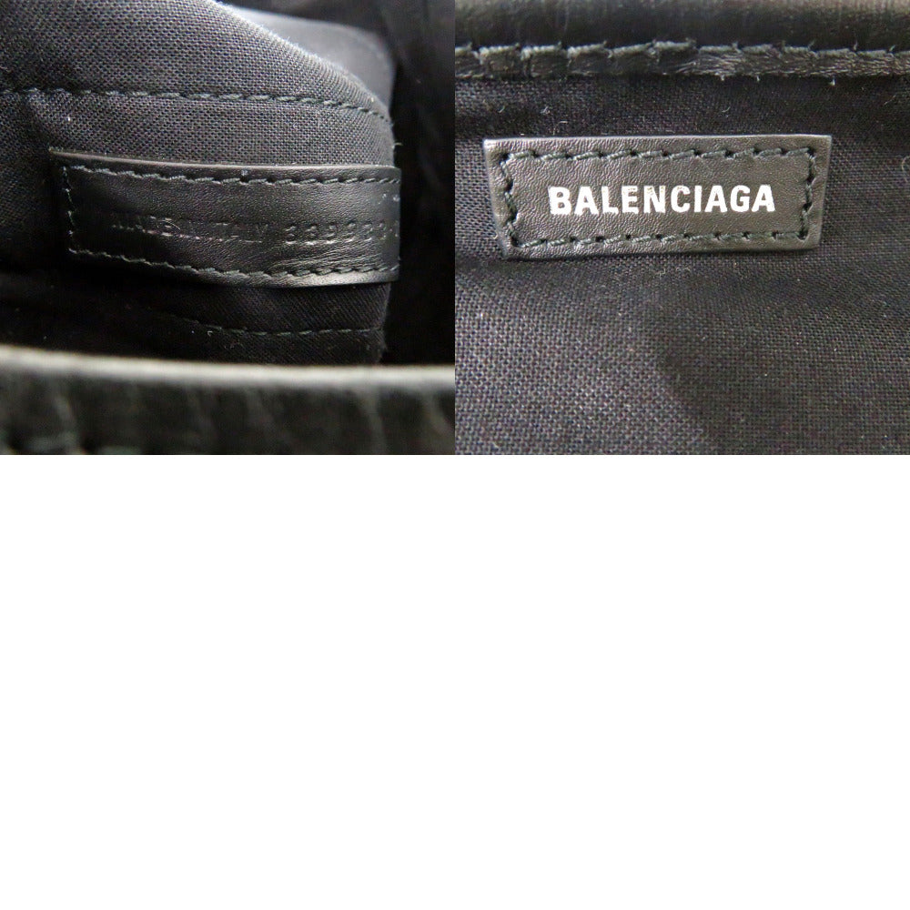 Balenciaga Handbag 339933 Canvas Black Balenciaga Navy Cabas S Navycabas With Pouch Women Used Authentic