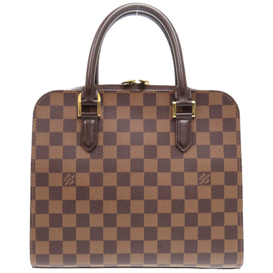 Louis Vuitton Handbag N51155 Damier Canvas Brown Damier Triana Women Used Authentic