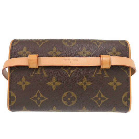 Louis Vuitton Waist Bag M51855 Monogram Canvas Brown Monogram Pochette Florentine Women Used Authentic