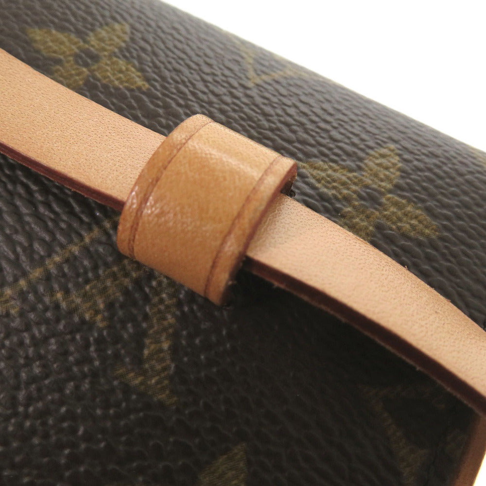 Louis Vuitton Waist Bag M51855 Monogram Canvas Brown Monogram Pochette Florentine Women Used Authentic