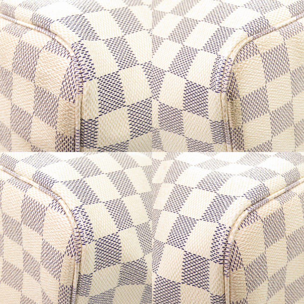 Louis Vuitton Tote Bag N51108 Damier Azur Canvas White Damier Azur Neverfull Gm Women Used Authentic