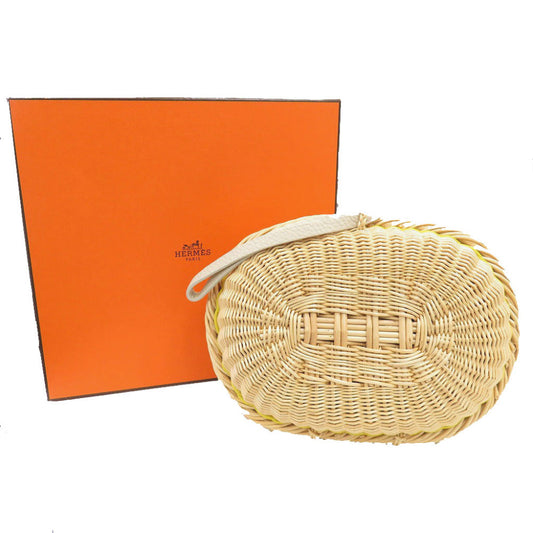 Hermes Clutch Bag Straw, Taurillon Clemence Kle Petite H Minodiaire Women Used Authentic