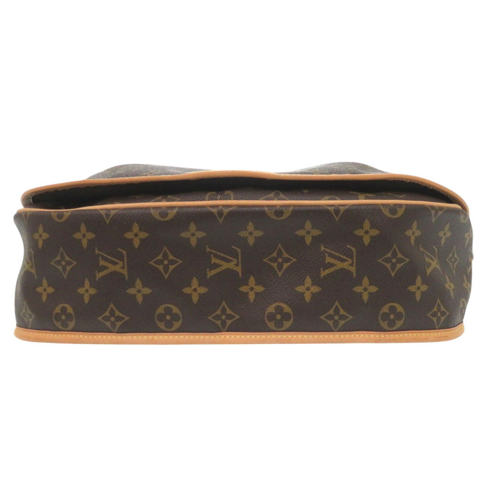 Louis Vuitton Shoulder Bag M40473 Monogram Canvas Brown Monogram Menil Montan Mm Women Used Authentic