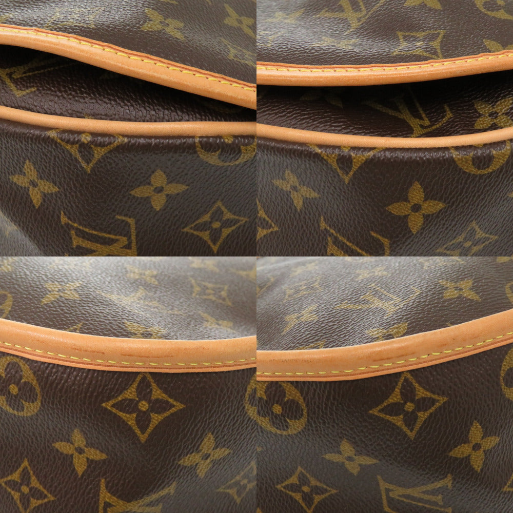 Louis Vuitton Shoulder Bag M40473 Monogram Canvas Brown Monogram Menil Montan Mm Women Used Authentic