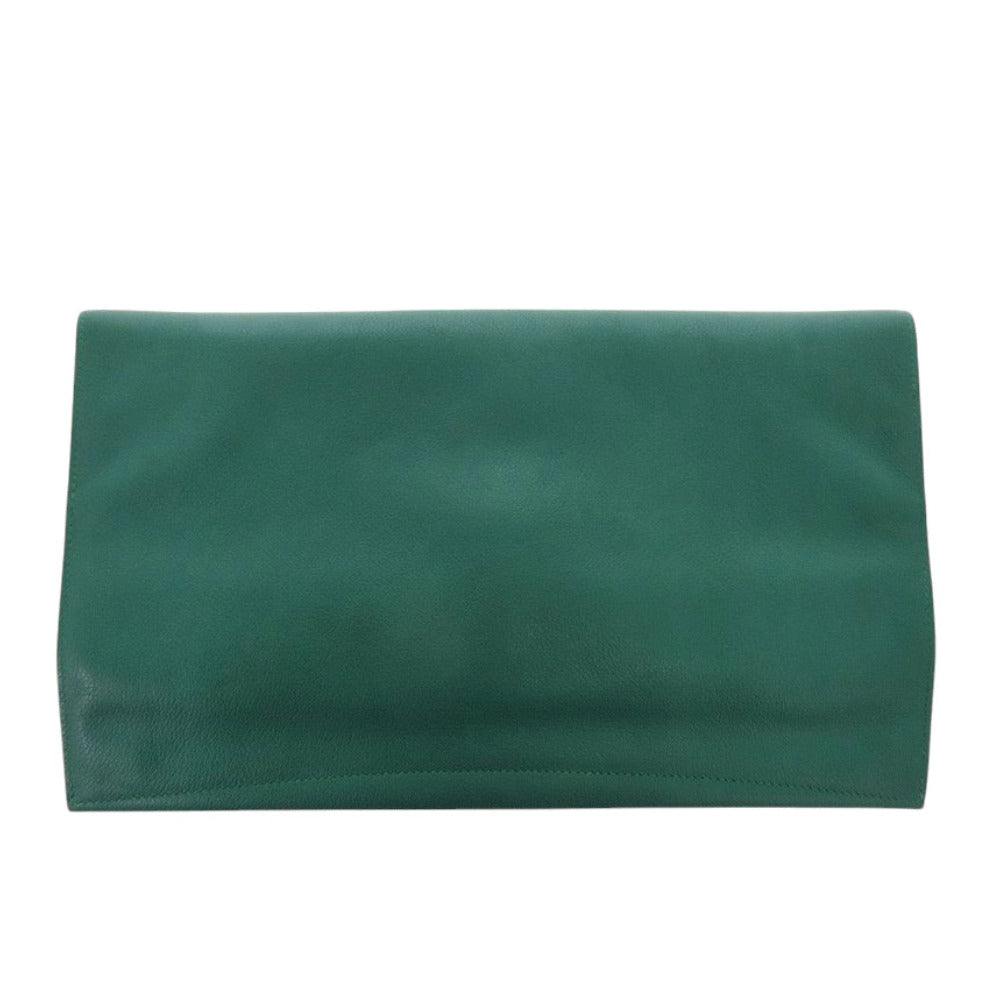 Hermes Clutch Bag Evercolor Malachite Pre Pla 33 Mens Used Authentic