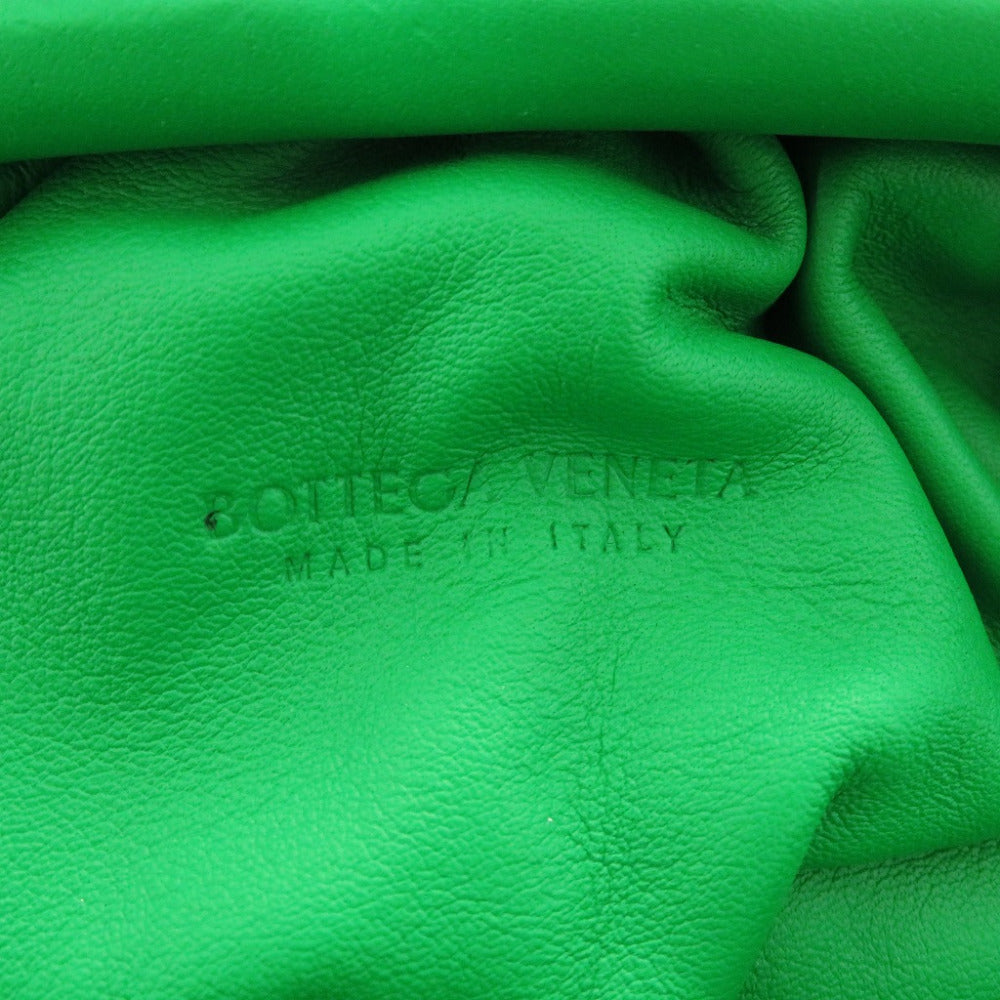 Bottegaveneta Shoulder Bag 585852 Leather Green Mini The Pouch Purse Women Used Authentic