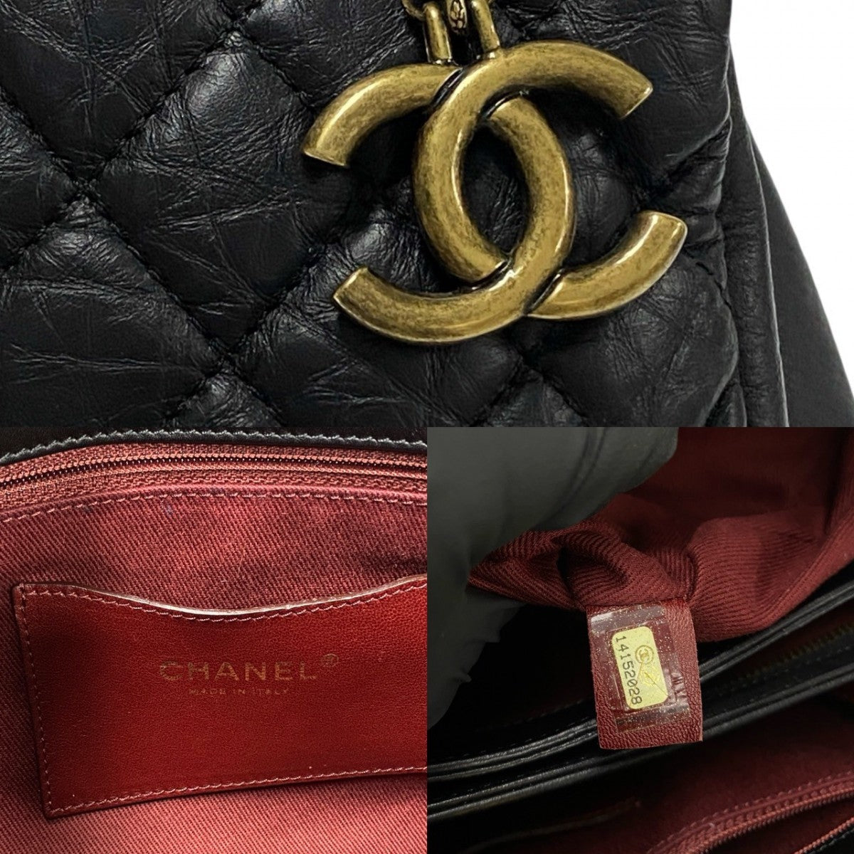 Chanel Shoulder Bag Leather Black Mademoiselle