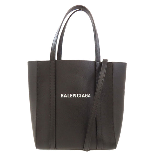 Balenciaga Handbag 551815 Calfskin Black Everyday Tote Xxs 2 Way Women Used Authentic