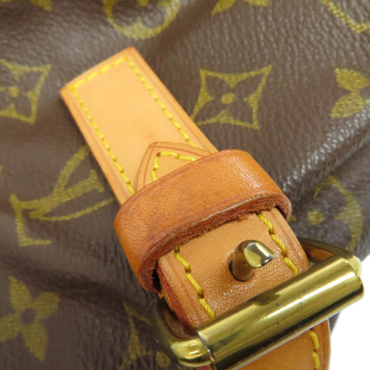 Louis Vuitton Tote Bag M42254 Monogram Canvas Brown Saumur Women Used Authentic