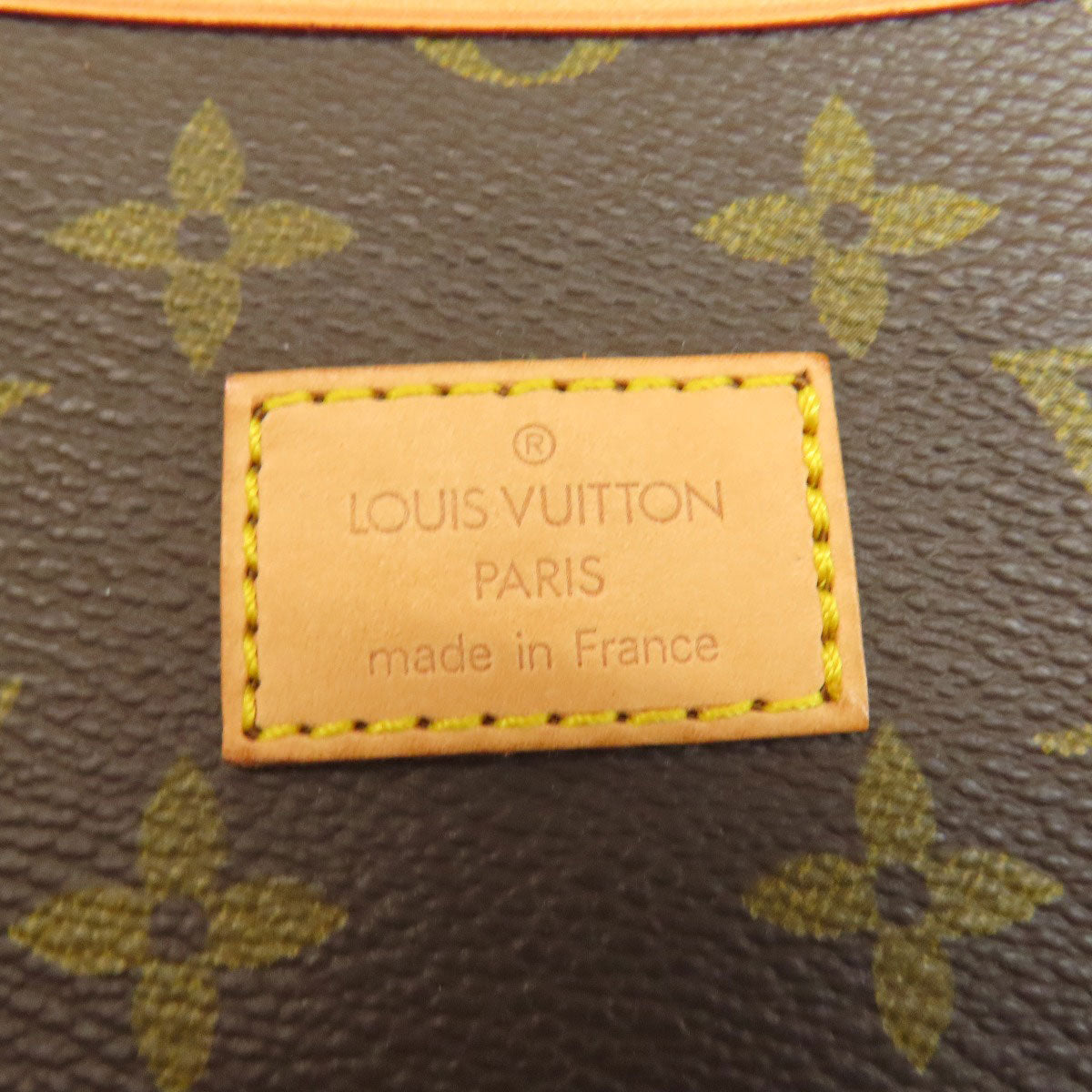 Louis Vuitton Tote Bag M42254 Monogram Canvas Brown Saumur Women Used Authentic