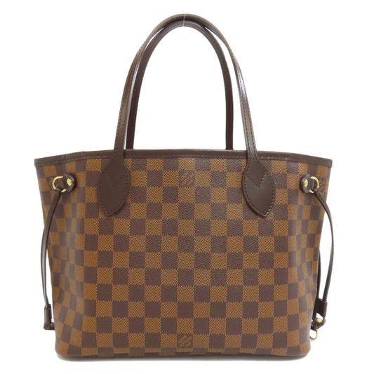 Louis Vuitton Tote Bag N51109 Damier Canvas Brown Neverfull Pm (Old)