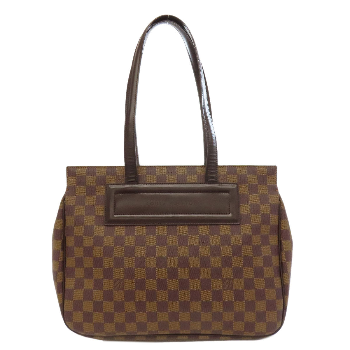 Louis Vuitton Tote Bag N51123 Damier Canvas Brown Parioli Pm Women Used Authentic