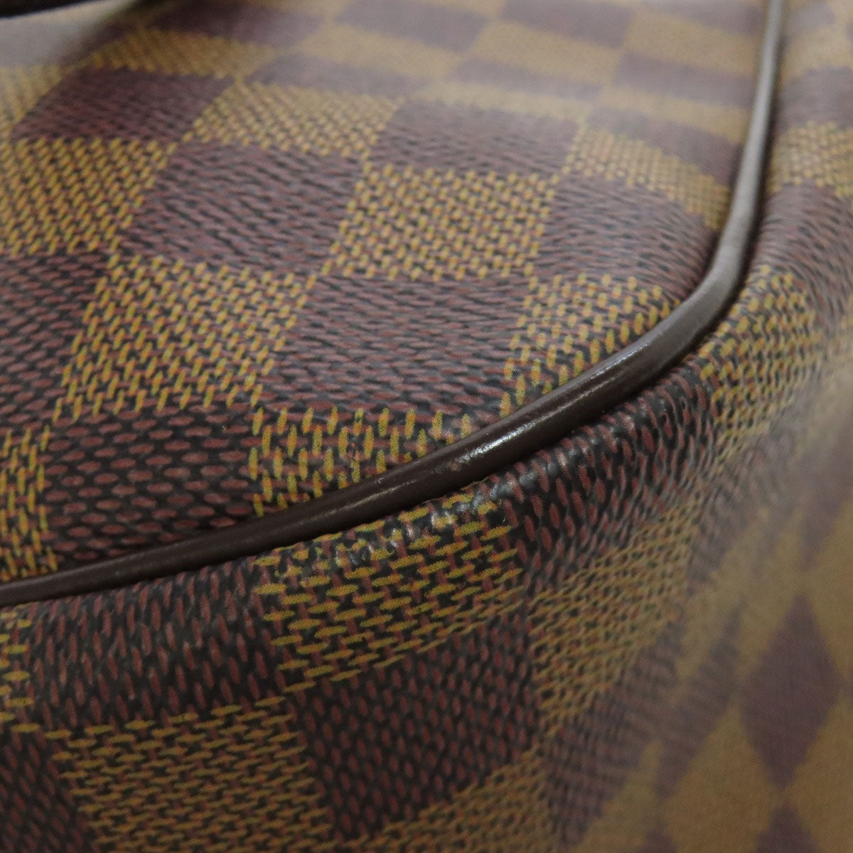 Louis Vuitton Tote Bag N51123 Damier Canvas Brown Parioli Pm Women Used Authentic