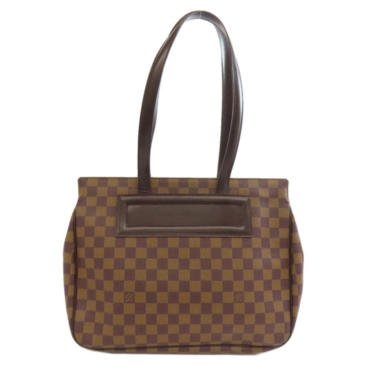 Louis Vuitton Tote Bag N51123 Damier Canvas Brown Parioli Pm Women Used Authentic