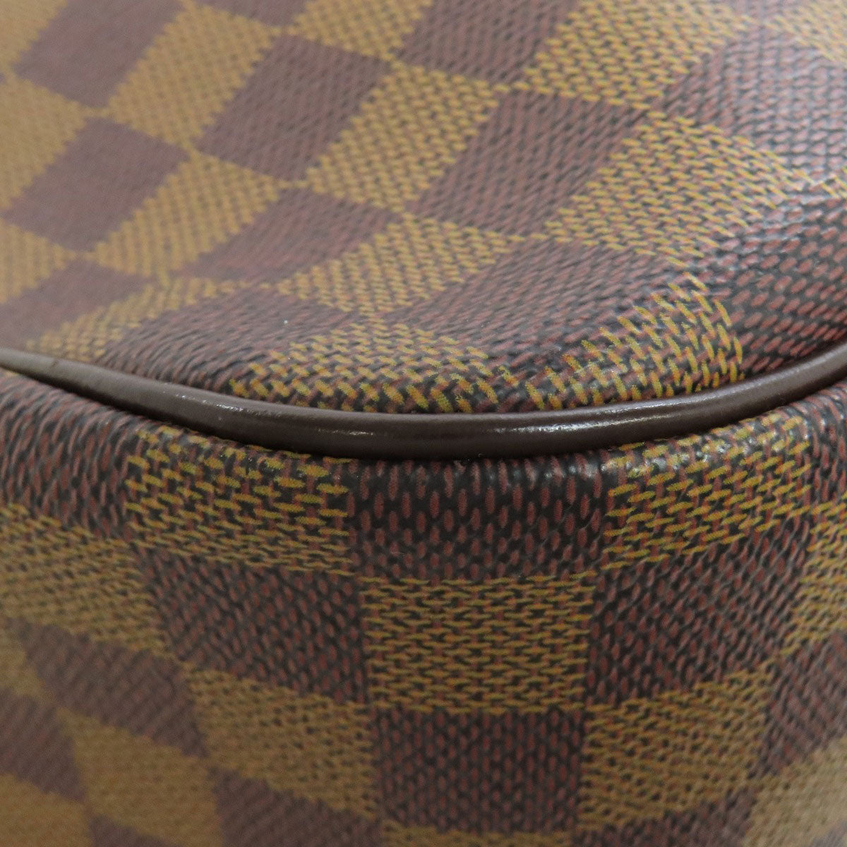 Louis Vuitton Tote Bag N51123 Damier Canvas Brown Parioli Pm Women Used Authentic