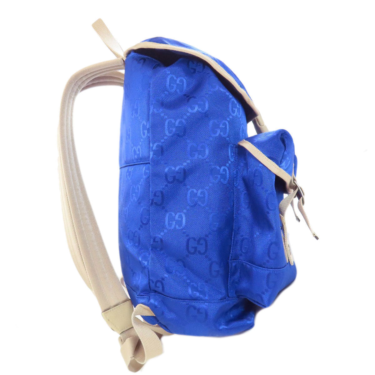 Gucci Backpack 626160 Nylon Blue Gucci Off The Grid Women Used Authentic