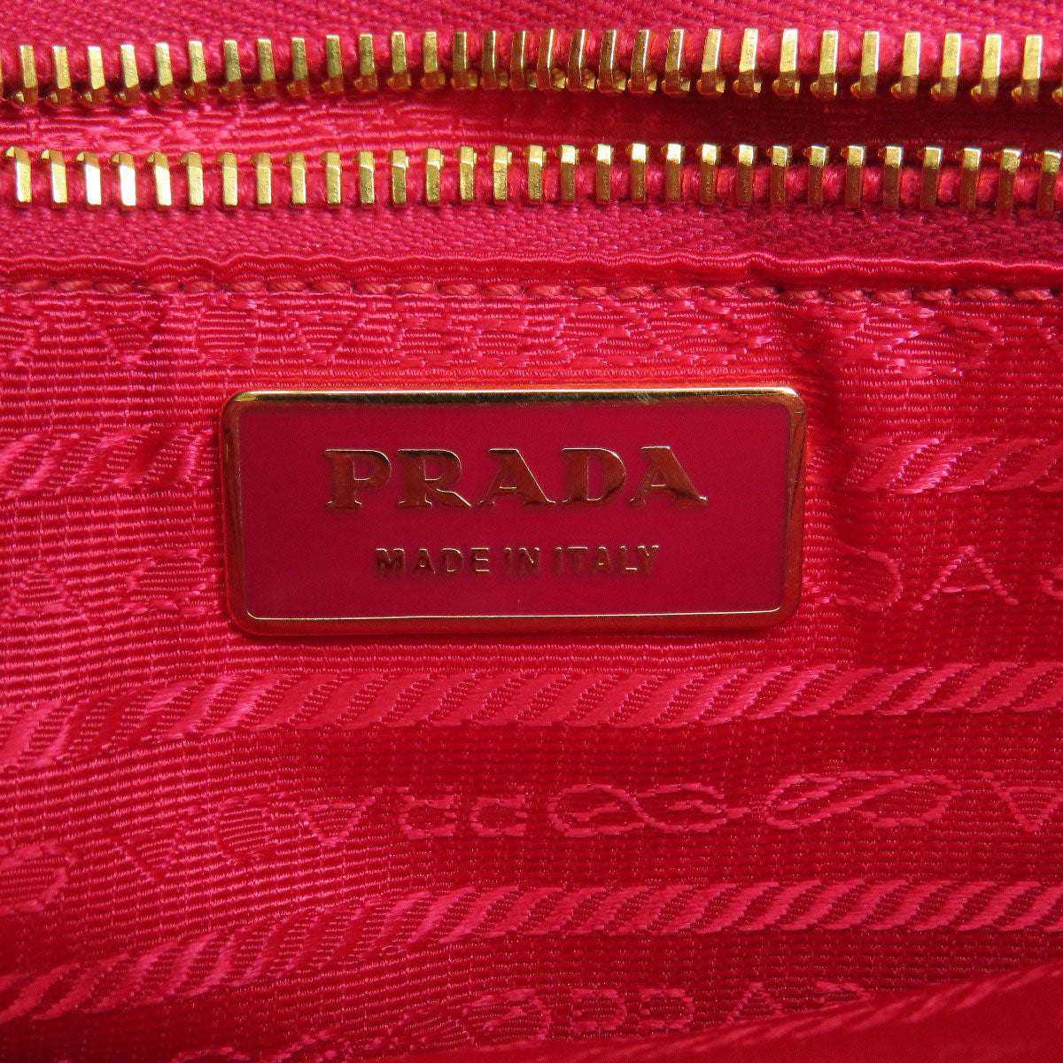 Prada Handbag Nylon Pink Gathered 2 Way Women Used Authentic